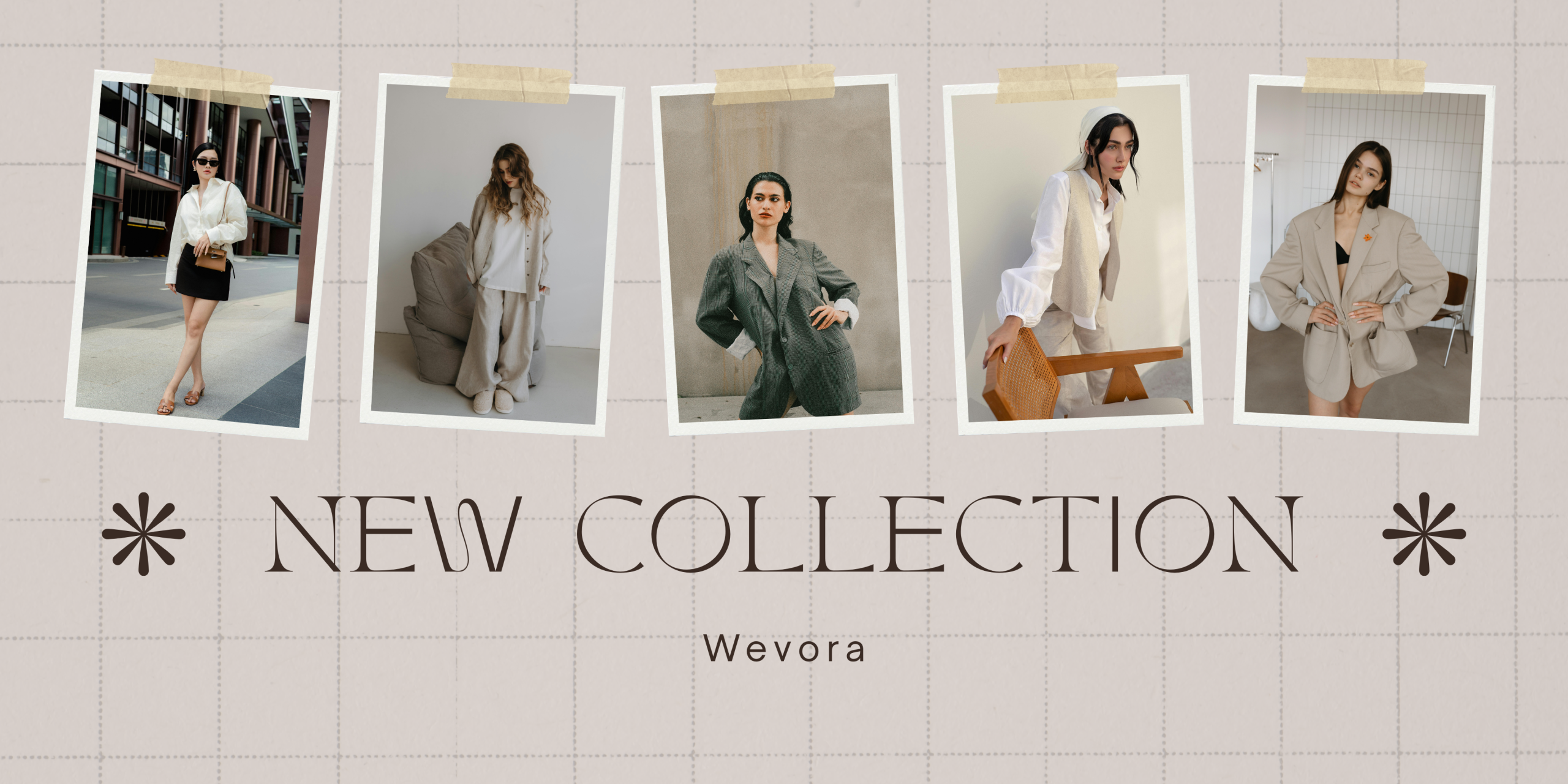 Brown Minimalist New Collection Banner